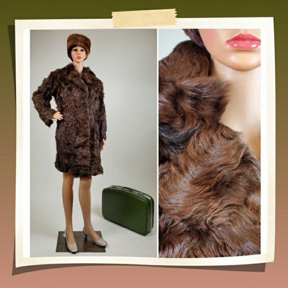 Vintage Jackets & Blazers - SOLD curly lamb fur coat